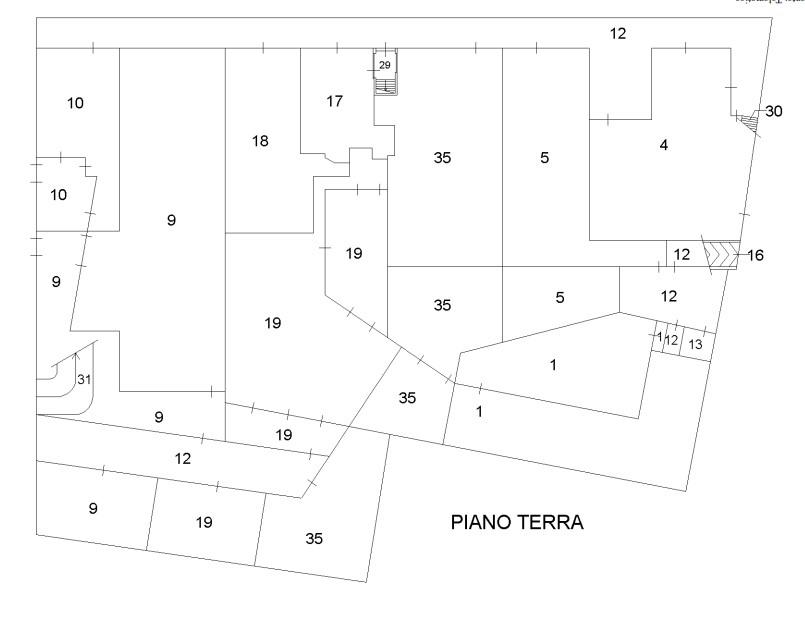 planimetria MAGAZZINI ED UFFICI ALL'ASTA IN VIA MARECCHIESE, RIMINI (RN) - 1