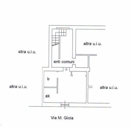 planimetria MONOLOCALE ALL'ASTA IN VIA MELCHIORRE GIOIA, MILANO (MI) - 1