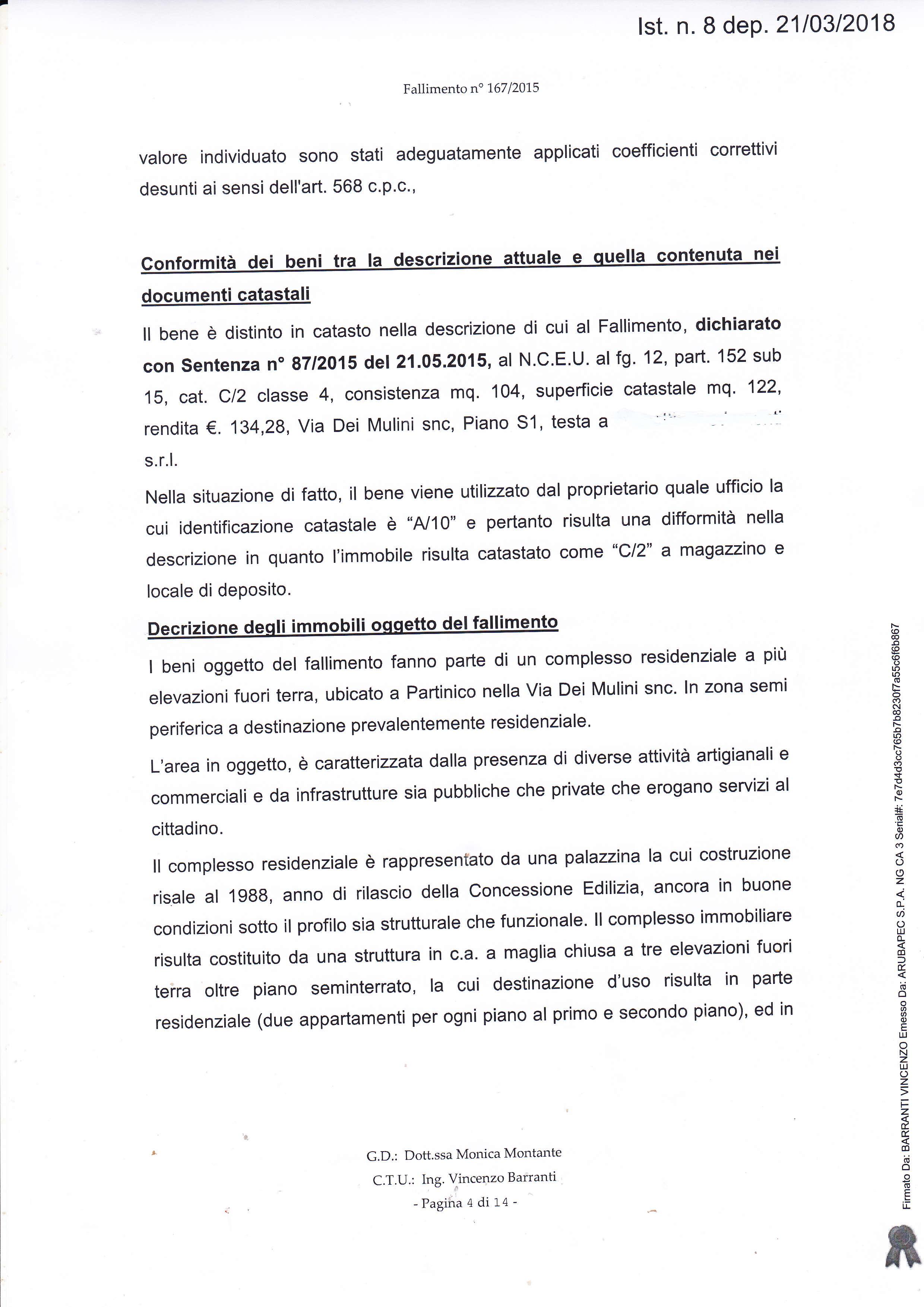immobile cantina all'asta in Via Mulini snc - 90047 Partinico (PA) - 4