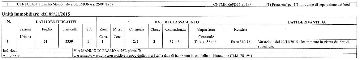 immobile attivita commerciale all'asta in Via Manlio D'Eramo 26/b - 67039 Sulmona (AQ) - 3