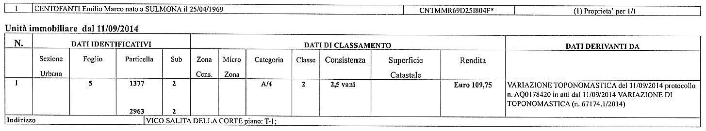 immobile appartamento all'asta in Via Vico Salita della Corte snc - 67035 Pratola Peligna (AQ) - 3