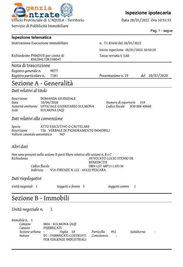 immobile attivita commerciale all'asta in Contrada San Nicola snc - 67039 Sulmona (AQ) - 3