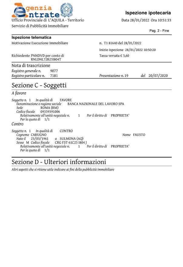 immobile attivita commerciale all'asta in Contrada San Nicola snc - 67039 Sulmona (AQ) - 4