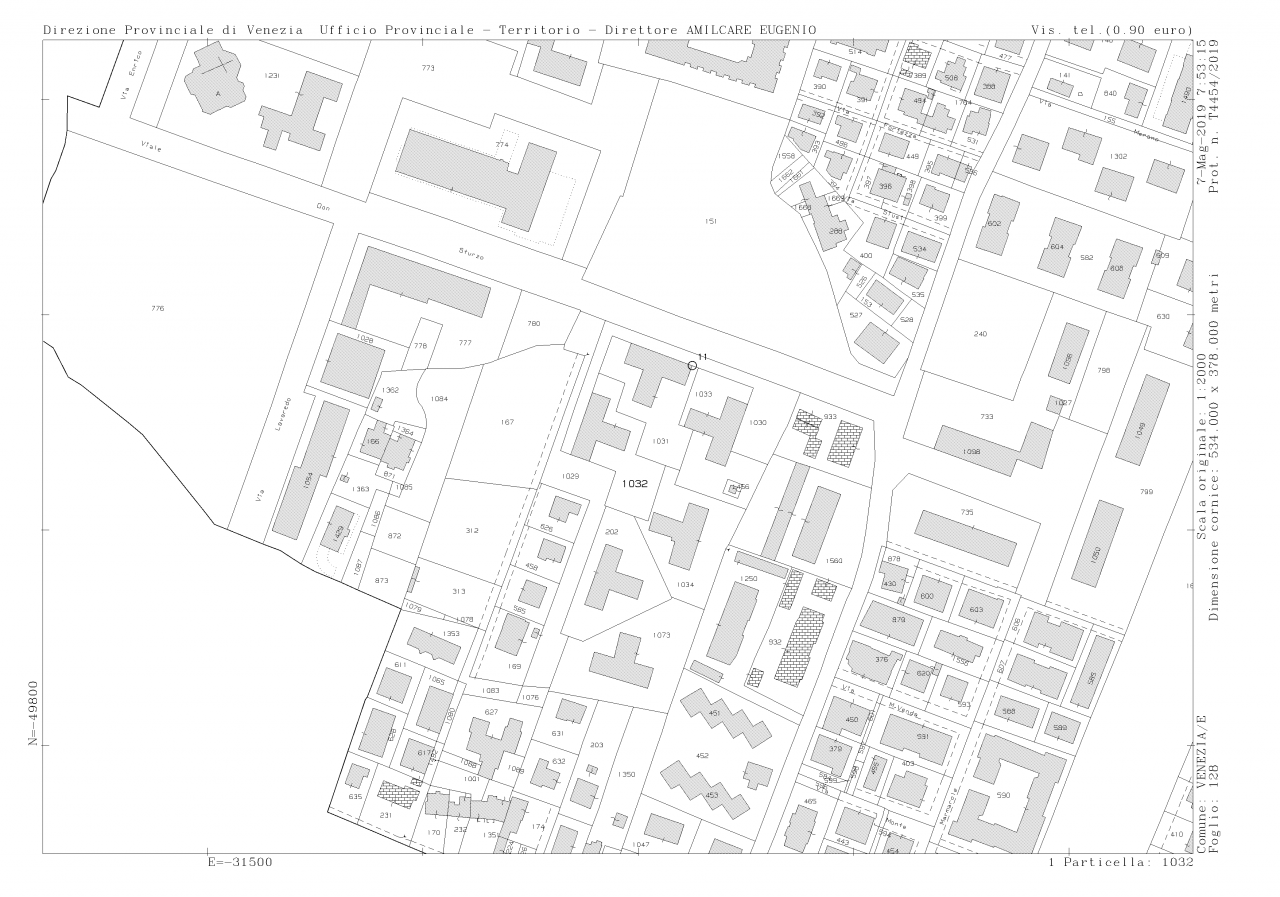 planimetria APPARTAMENTO IN VENDITA ALL'ASTA IN VIA D. LUIGI STURZO, VENEZIA (VE) - 1