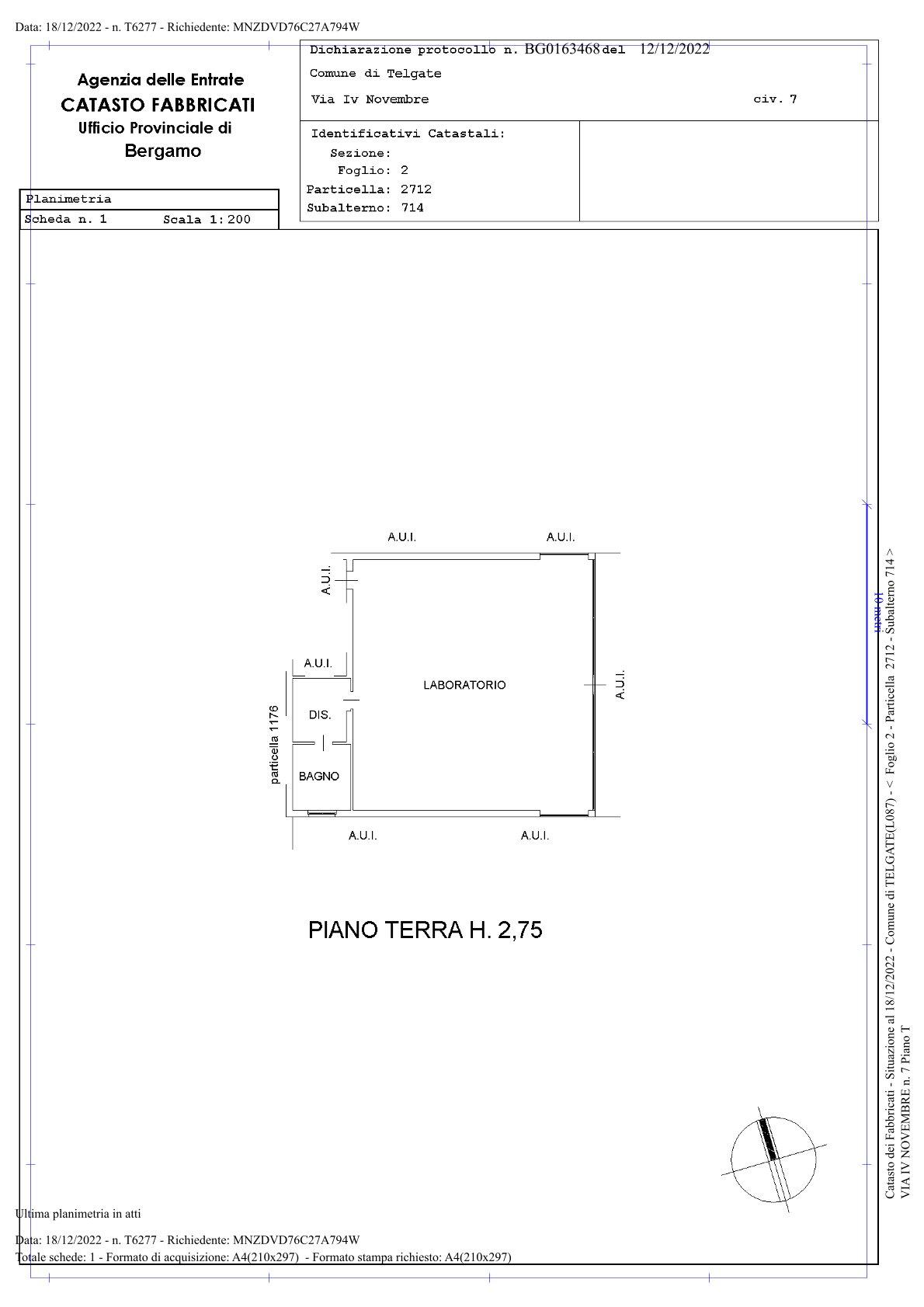 immobile laboratorio all'asta in VIA IV NOVEMBRE 7 - 24060 Telgate (BG) - 5