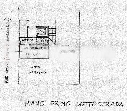 planimetria GARAGE E CANTINA ALL'ASTA IN VIA SALENTO, FIRENZE (FI) - 1