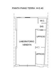 planimetria LABORATORIO ARTIGIANALE ALL'ASTA IN VIA MONTESCUDO, RIMINI (RN) - 1