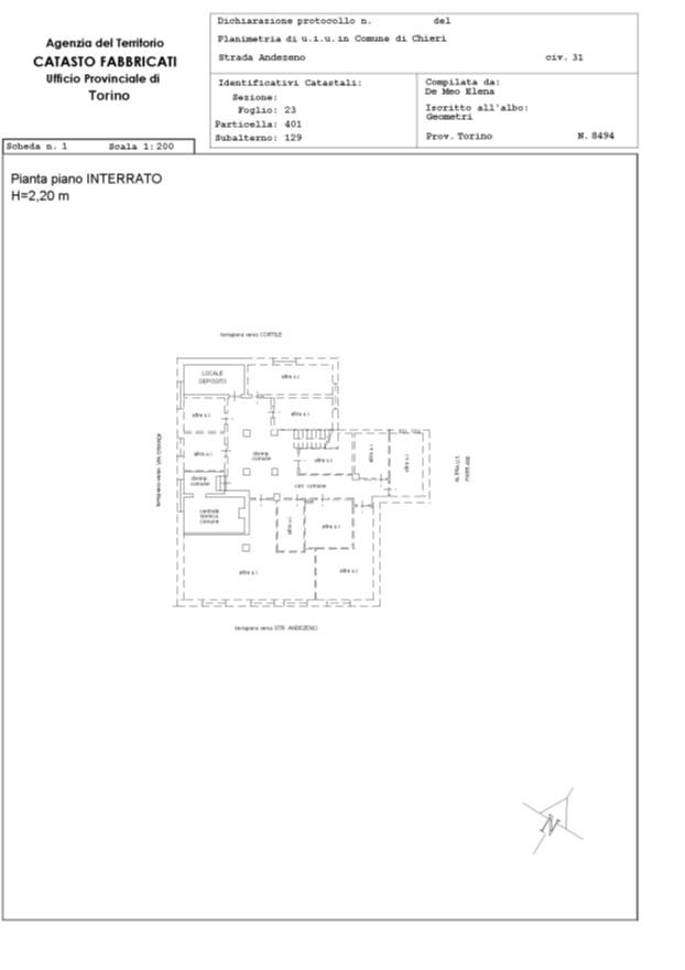 immobile appartamento all'asta in Strada Andezeno 31 - 10023 Chieri (TO) - 1