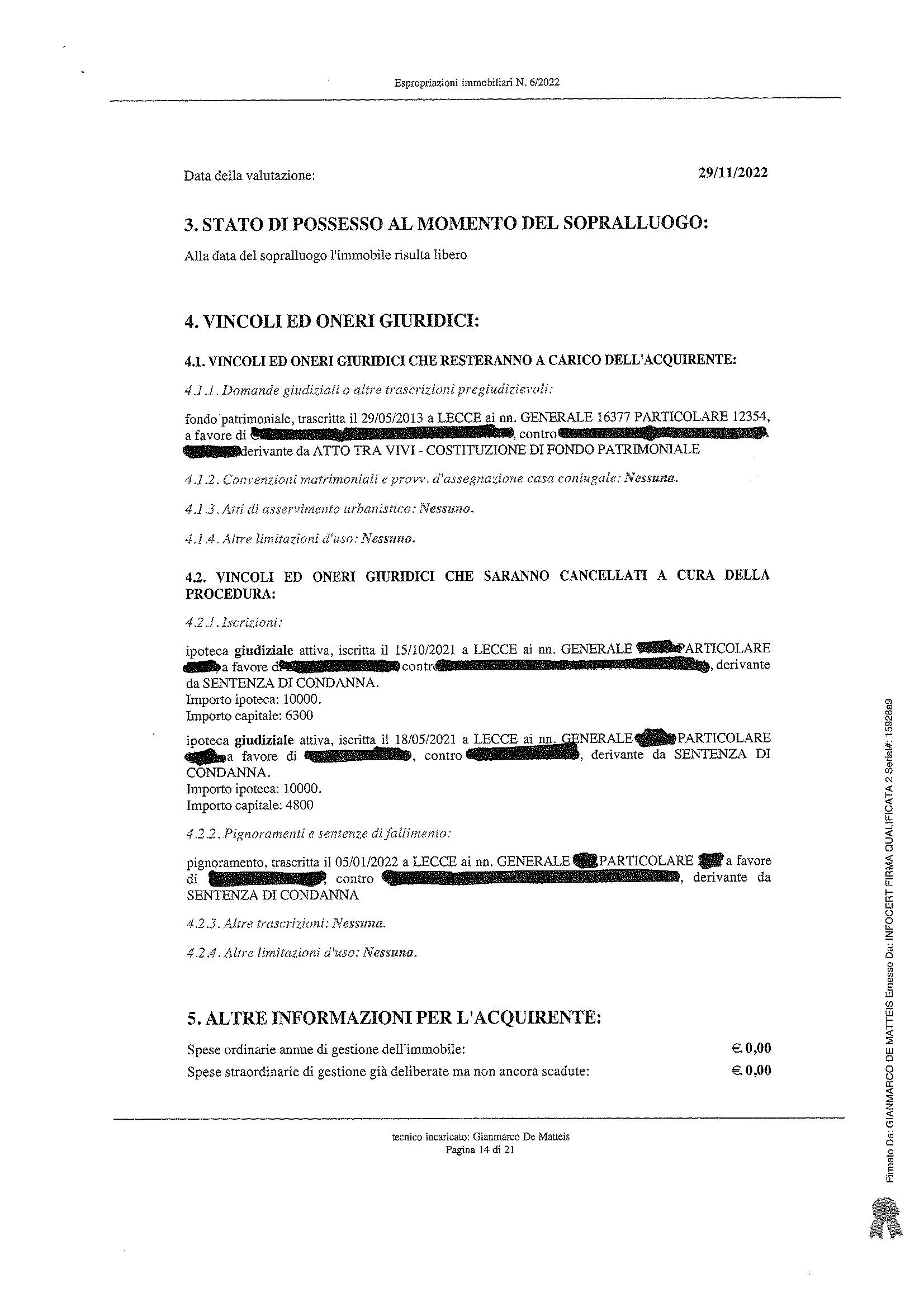immobile terreno all'asta in Via L Einaudi - 73034 Gagliano del Capo (LE) - 3