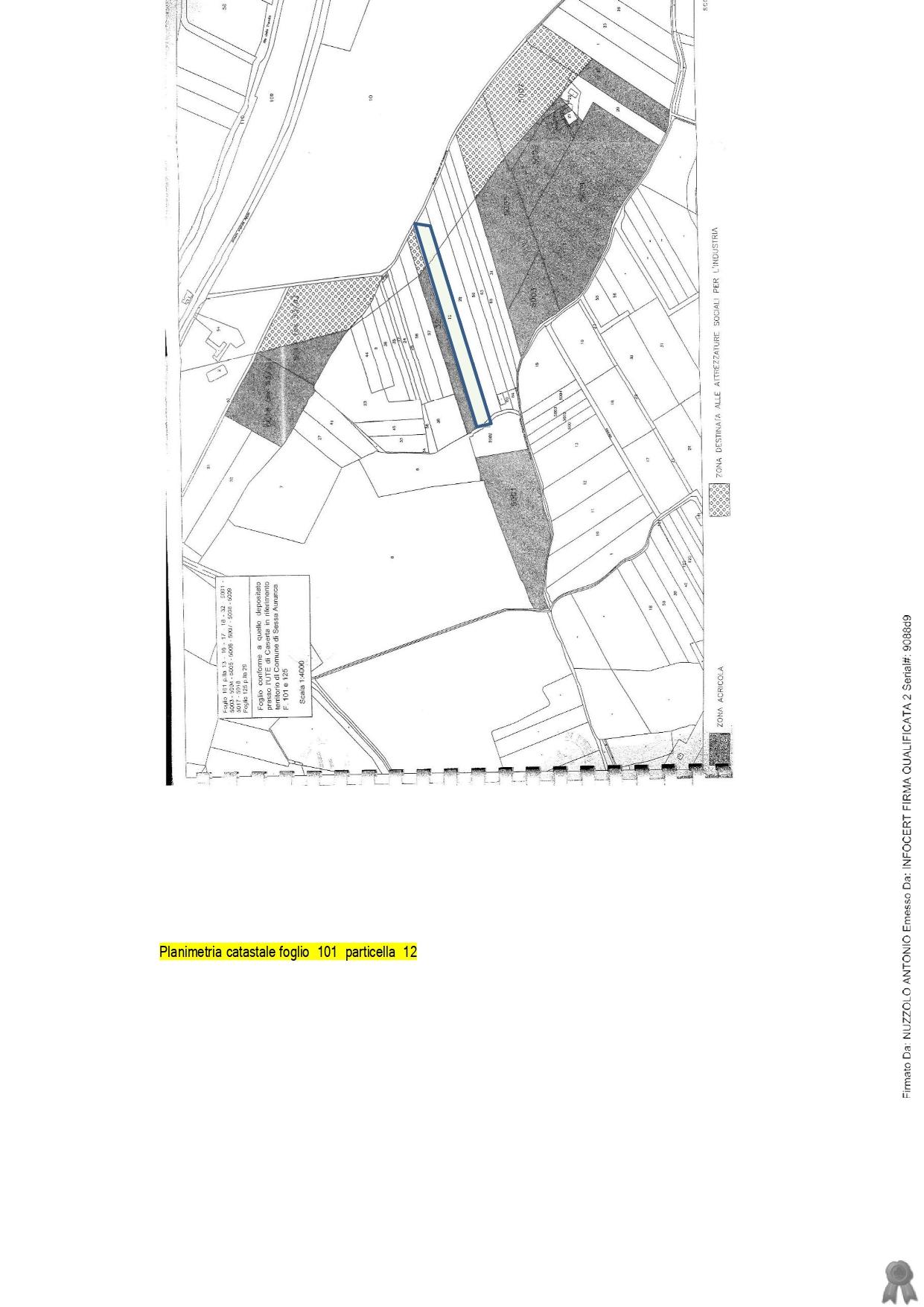 immobile terreno all'asta in Via Provinciale Campo Felice numero 15 - 81030 Cellole (CE) - 1