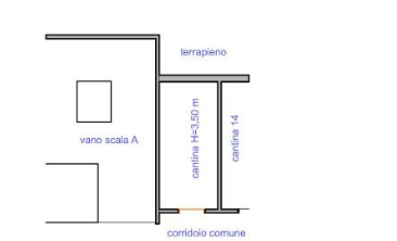 planimetria Cantina all'asta in piazzale Hegel, Roma (RM) - 1