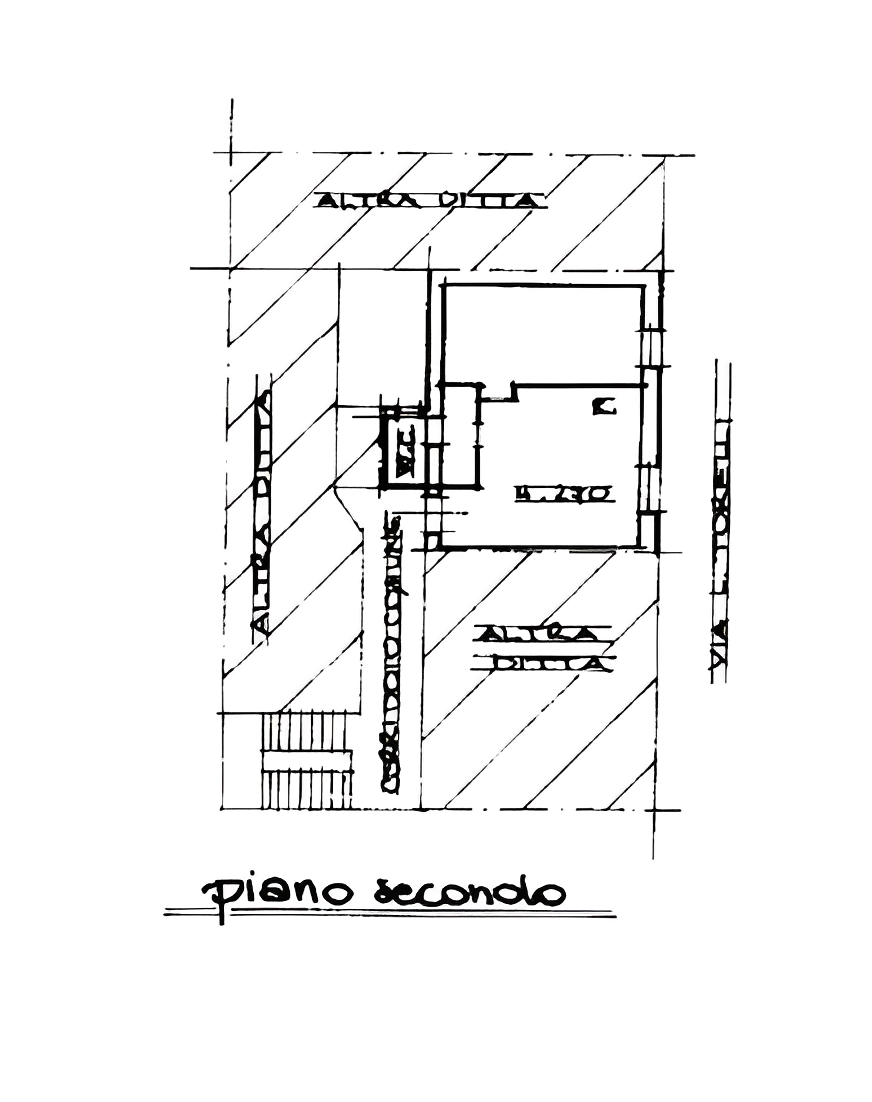 planimetria BILOCALE IN VENDITA ALL'ASTA IN VIA LUIGI TORELLI, MILANO (MI) - 1