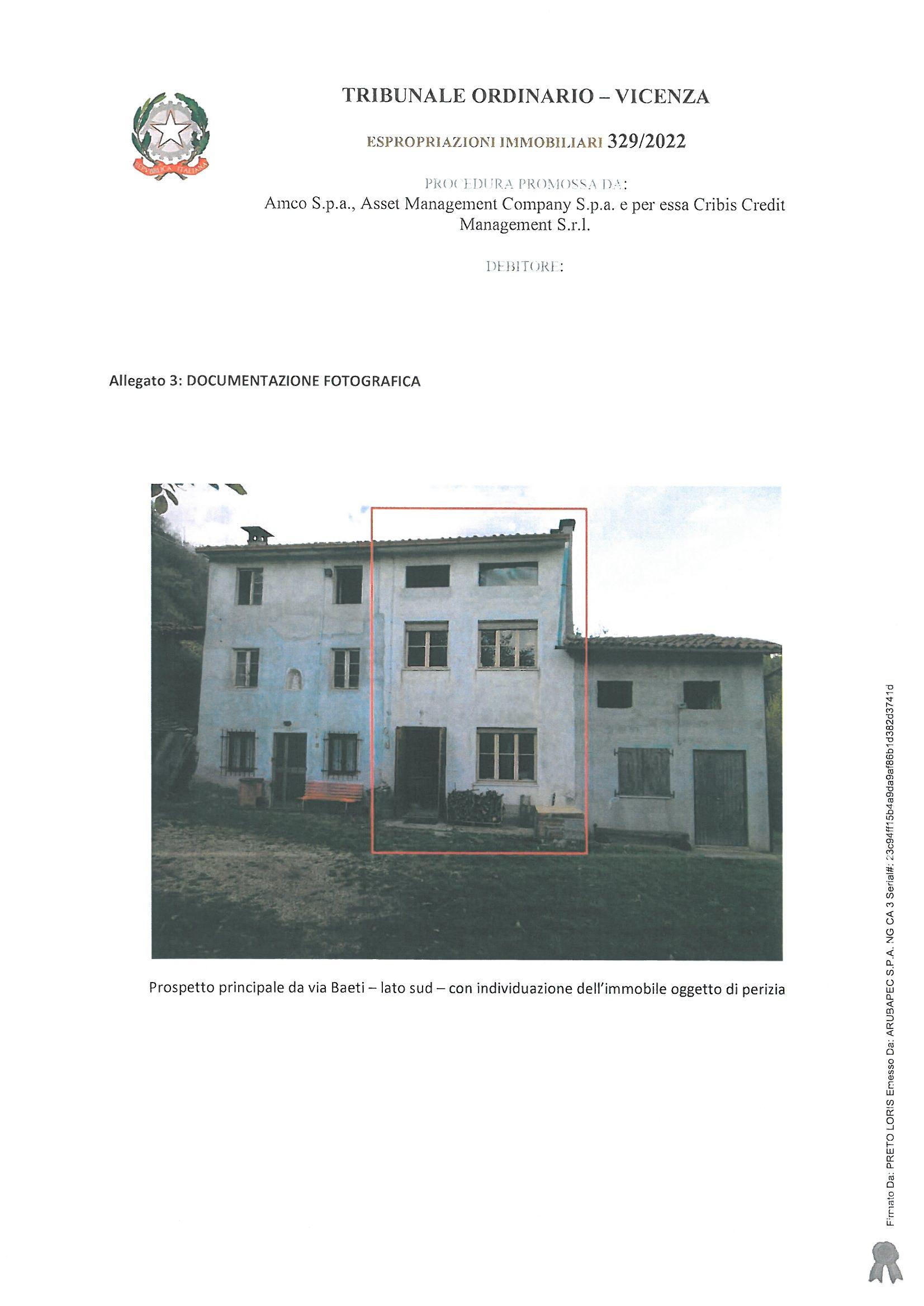 immobile appartamento all'asta in Via Via Baeti 5 - di fatto Via Segan 23 - 36071 Arzignano (VI) - 1