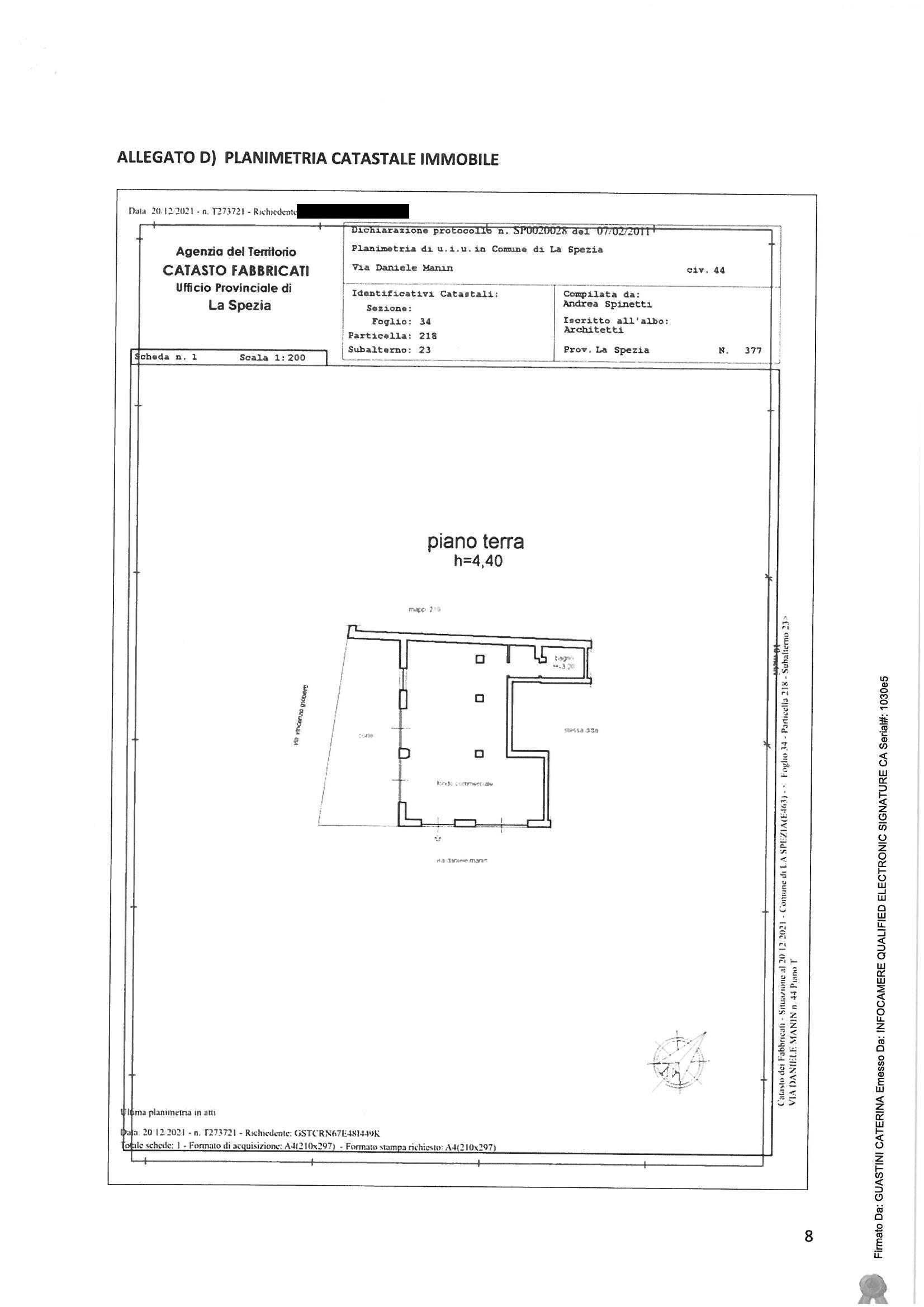 immobile attivita commerciale all'asta in Via Daniele Manin 44 - 19100 La Spezia (SP) - 4