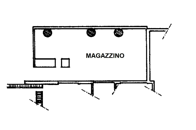 planimetria MAGAZZINO ALL'ASTA CON VISTA SUL VATICANO IN VIA BALDO DEGLI UBALDI, ROMA (RM) - 1
