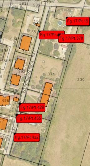 planimetria TERRENI AGRICOLI ALL'ASTA IN VIA GIULIO ZANON, PADOVA (PD) - 1