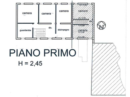 planimetria APPARTAMENTO ALL'ASTA IN VIA ROMA, SALZANO (VE) - 1