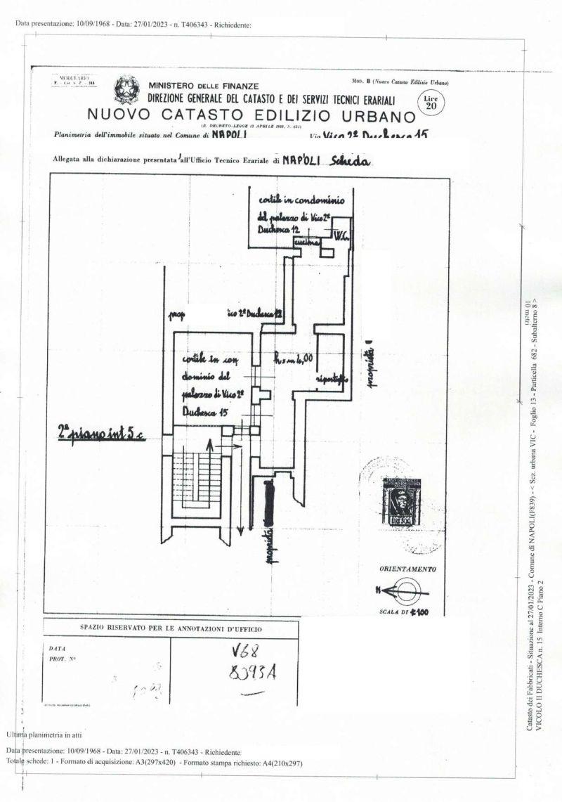 immobile appartamento all'asta in Vicolo II Duchesca n15 (ora “Via Francesco Saverio Siniscalchi Giurista”) - 80139 Napoli (NA) - 2