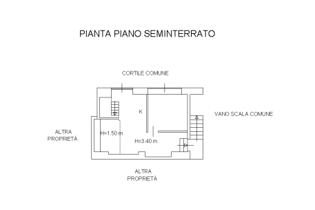 planimetria APPARTAMENTO IN VENDITA ALL'ASTA IN VIA COSTANZO CANTONI, MILANO (MI) - 1