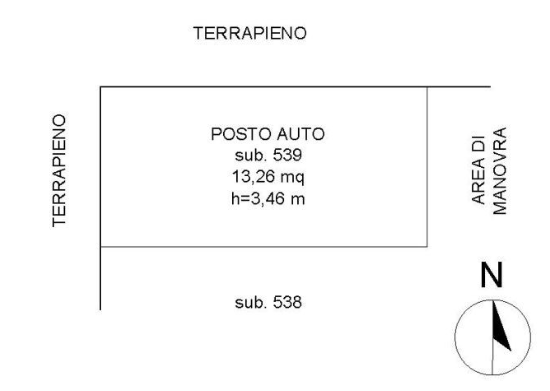 immobile posto auto all'asta in Via Vincenzo Tangorra 11 - 00191 Roma (RM) - 1