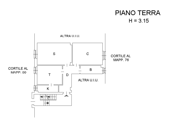 planimetria TRILOCALE ALL'ASTA IN VIA ERNESTO REINACH, MILANO (MI) - 1
