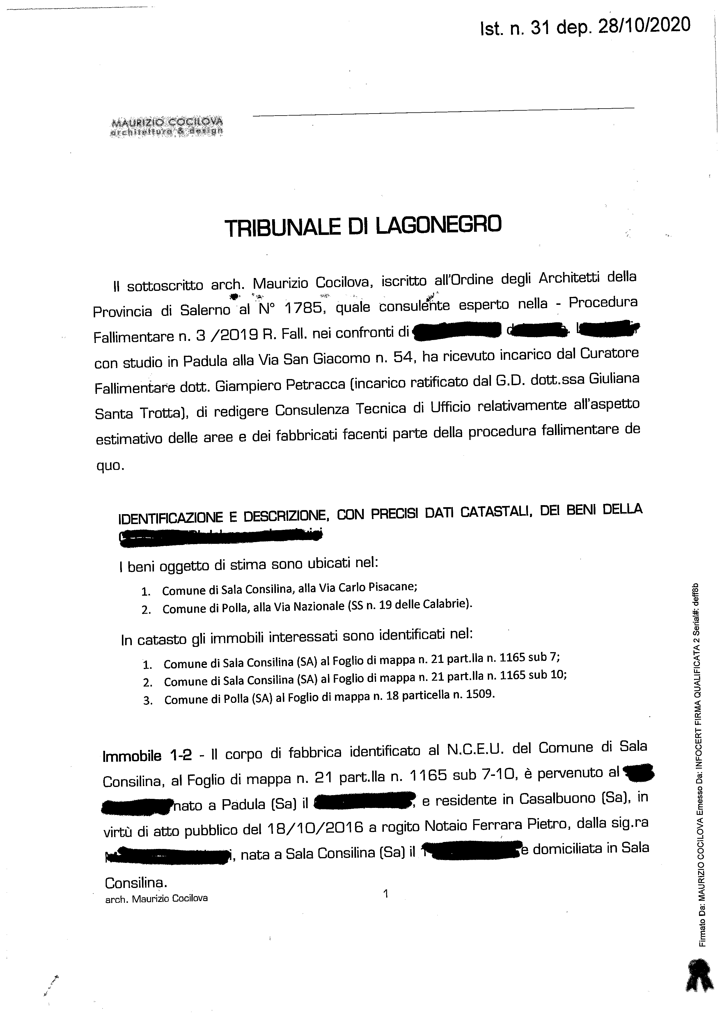 immobile appartamento all'asta in via Carlo Pisacane snc - 84036 Sala Consilina (SA) - 2