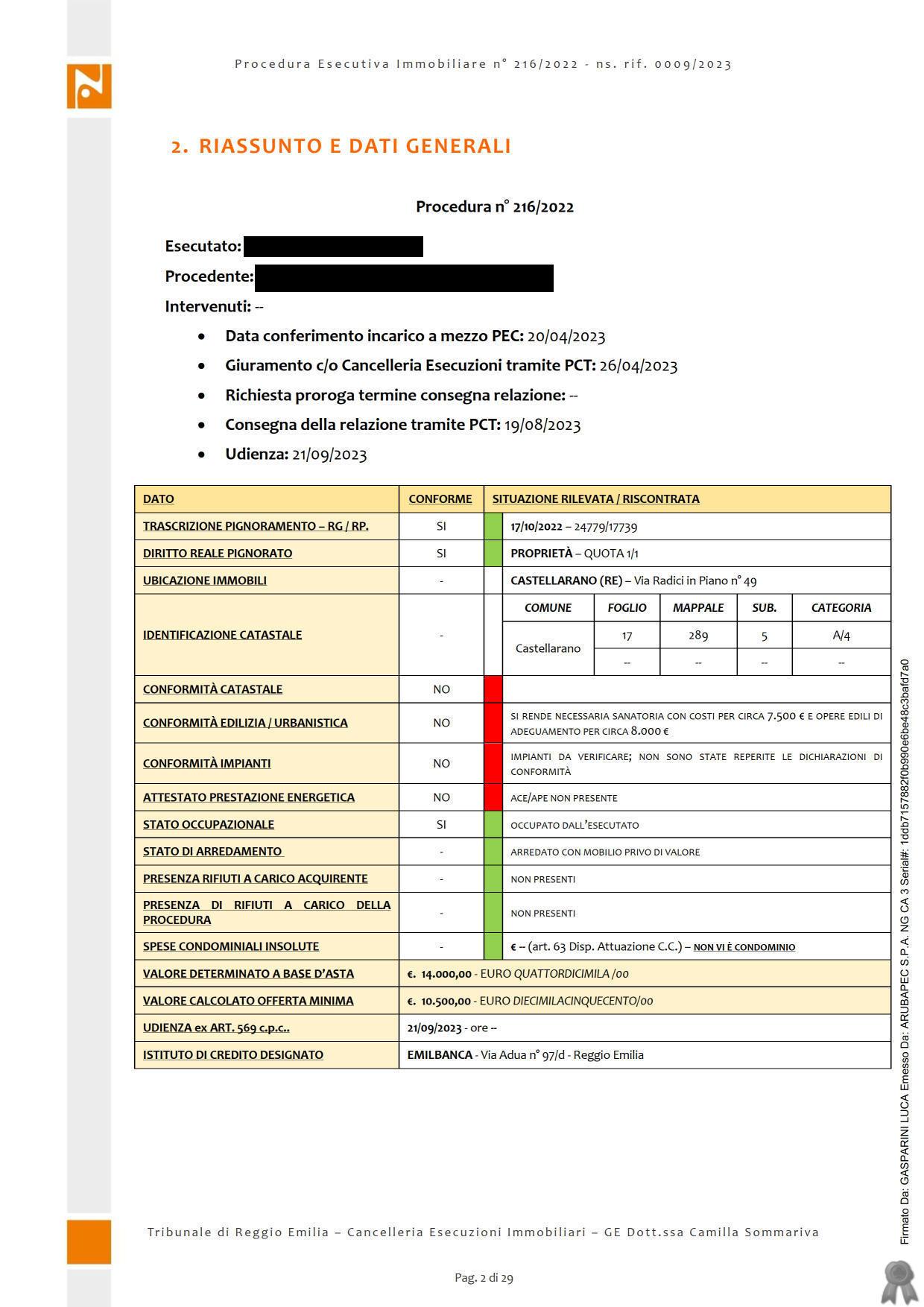 immobile appartamento all'asta in Via Radici in Piano 49 - 42014 Castellarano (RE) - 3