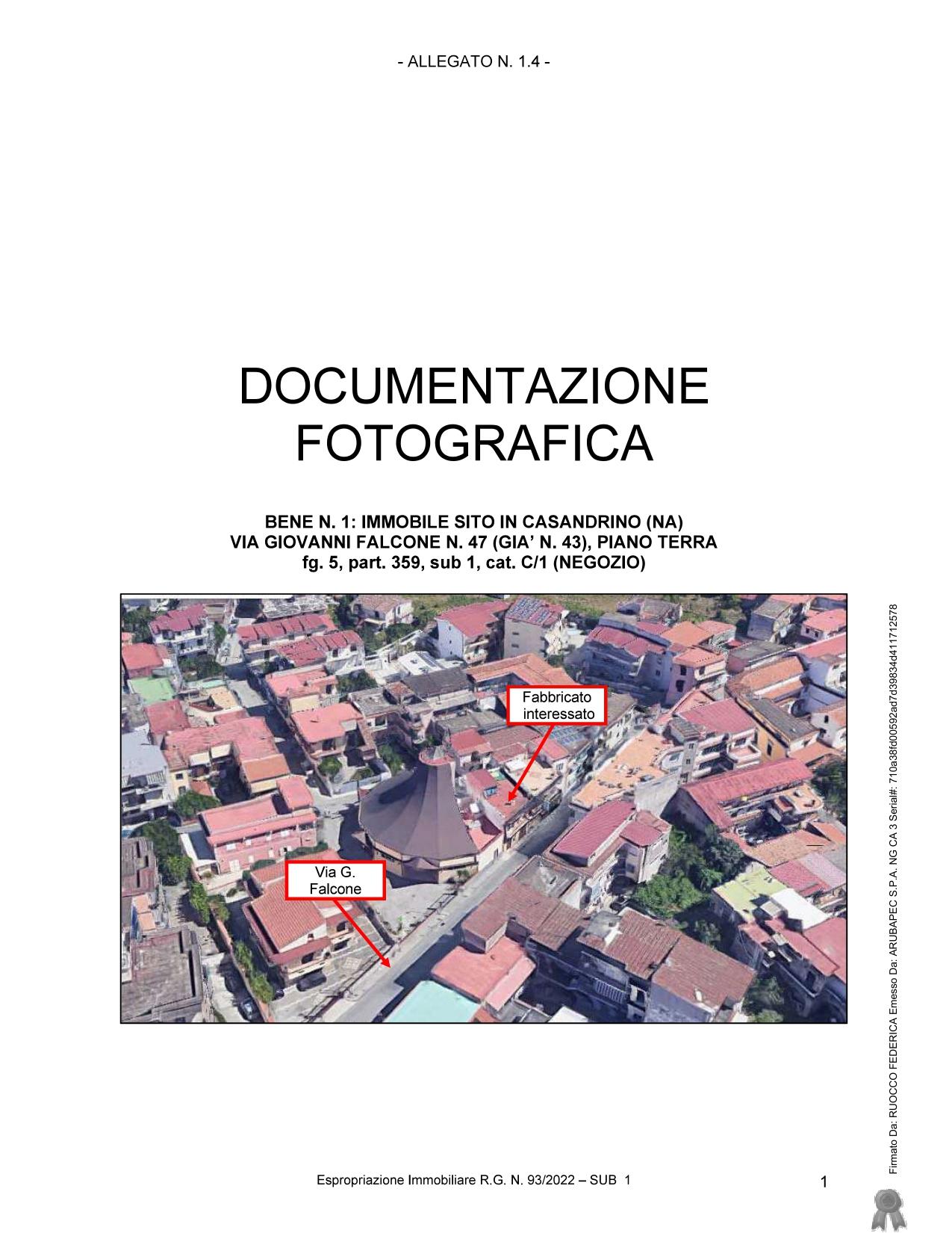 immobile appartamento all'asta in Via Giovanni Falcone n49 e 49 catastalmente e negli atti di provenienza n43 - 80025 Casandrino (NA) - 1