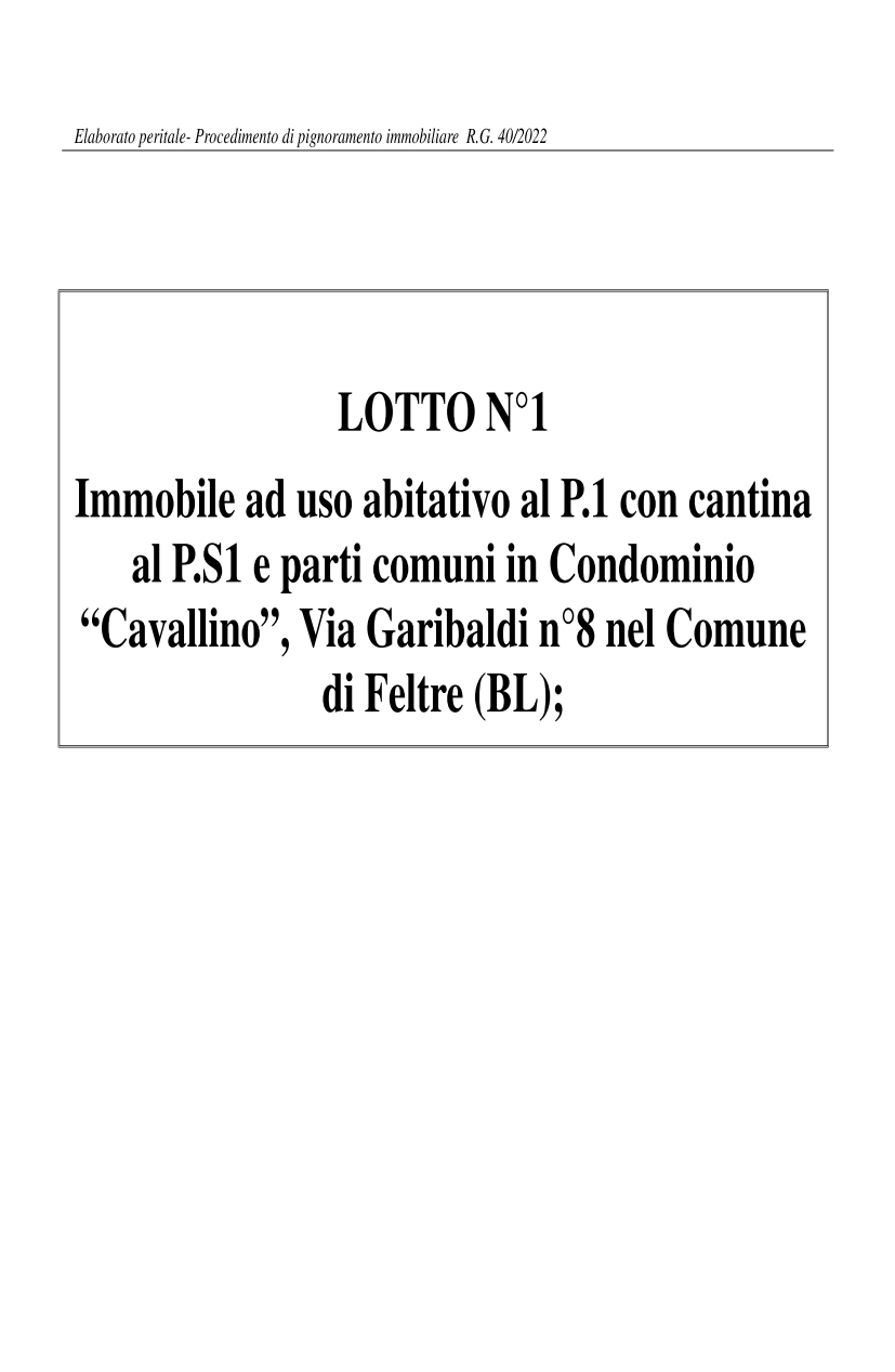 immobile appartamento all'asta in VIA GARIBALDI 8 - 32032 Feltre (BL) - 3