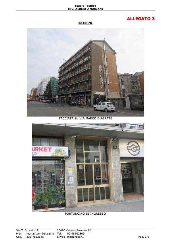 immobile appartamento all'asta in via Marco D'Agrate n 23 - 20139 Milano (MI) - 3