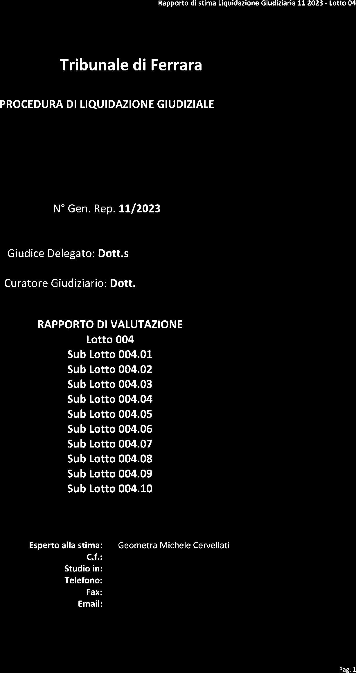 immobile posto auto all'asta in via commercio, n 1 - 44042 Cento (FE) - 2