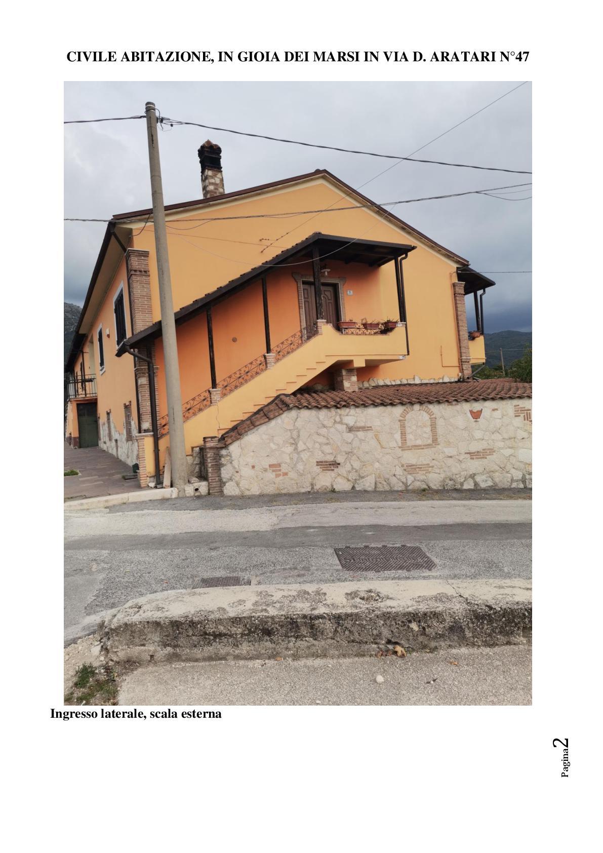 immobile appartamento all'asta in via Domenico Aratari 47 - 67055 Gioia dei Marsi (AQ) - 4