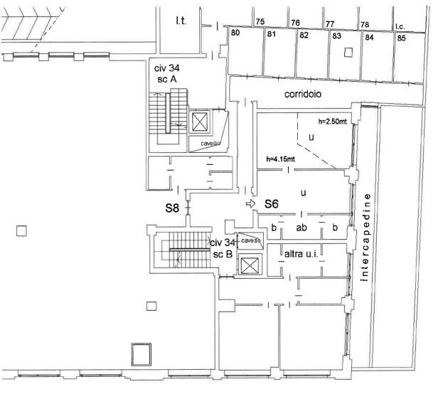 planimetria ufficio all'asta in Via Principe Tommaso n 34 - 10125 Torino (TO) - 1