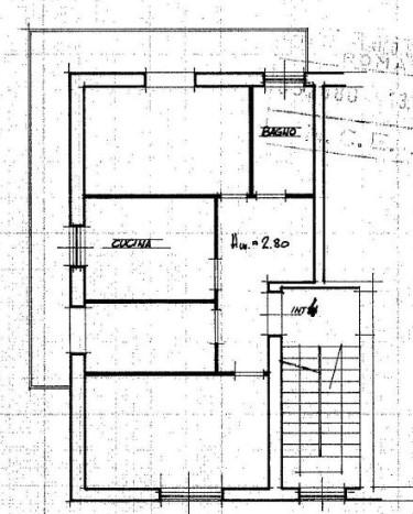 planimetria appartamento all'asta in Via Atessa, 32 Roma (RM) - 1