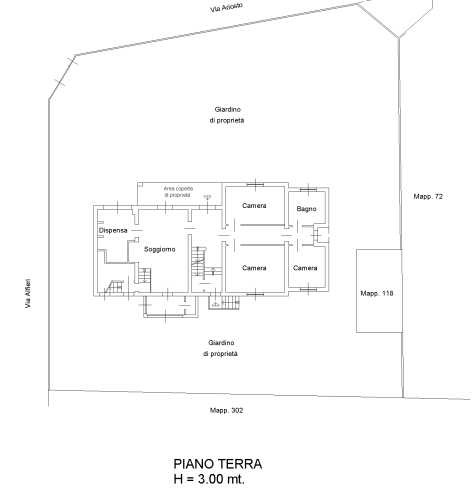 planimetria VILLA ALL'ASTA IN VIA VITTORIO ALFIERI, CARATE BRIANZA (MB) - 1
