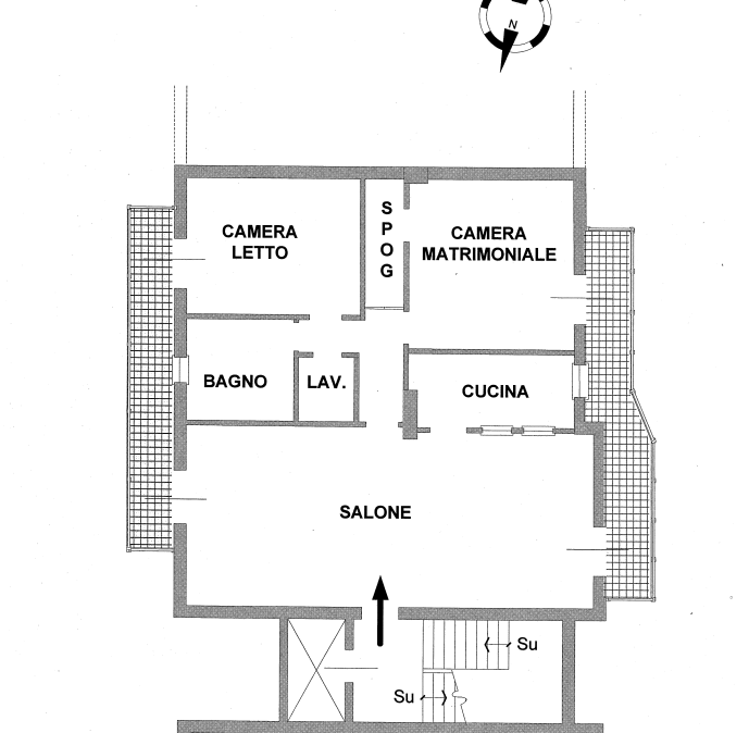 planimetria APPARTAMENTO ALL'ASTA IN PIAZZA MOZART - 92014 PORTO EMPEDOCLE (AG) - 1