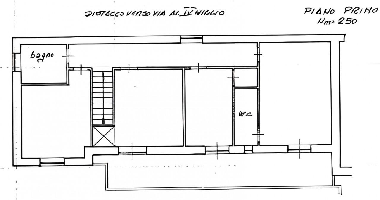 planimetria appartamento all'asta in Via del Quarto Miglio n 7 - 00178 Roma (RM) - 1