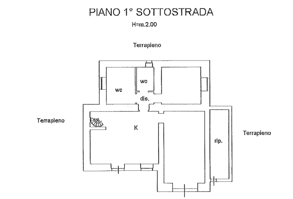 planimetria VILLA ALL'ASTA IN CONTRADA MISCILLO - 71013 SAN GIOVANNI ROTONDO (FG) - 1