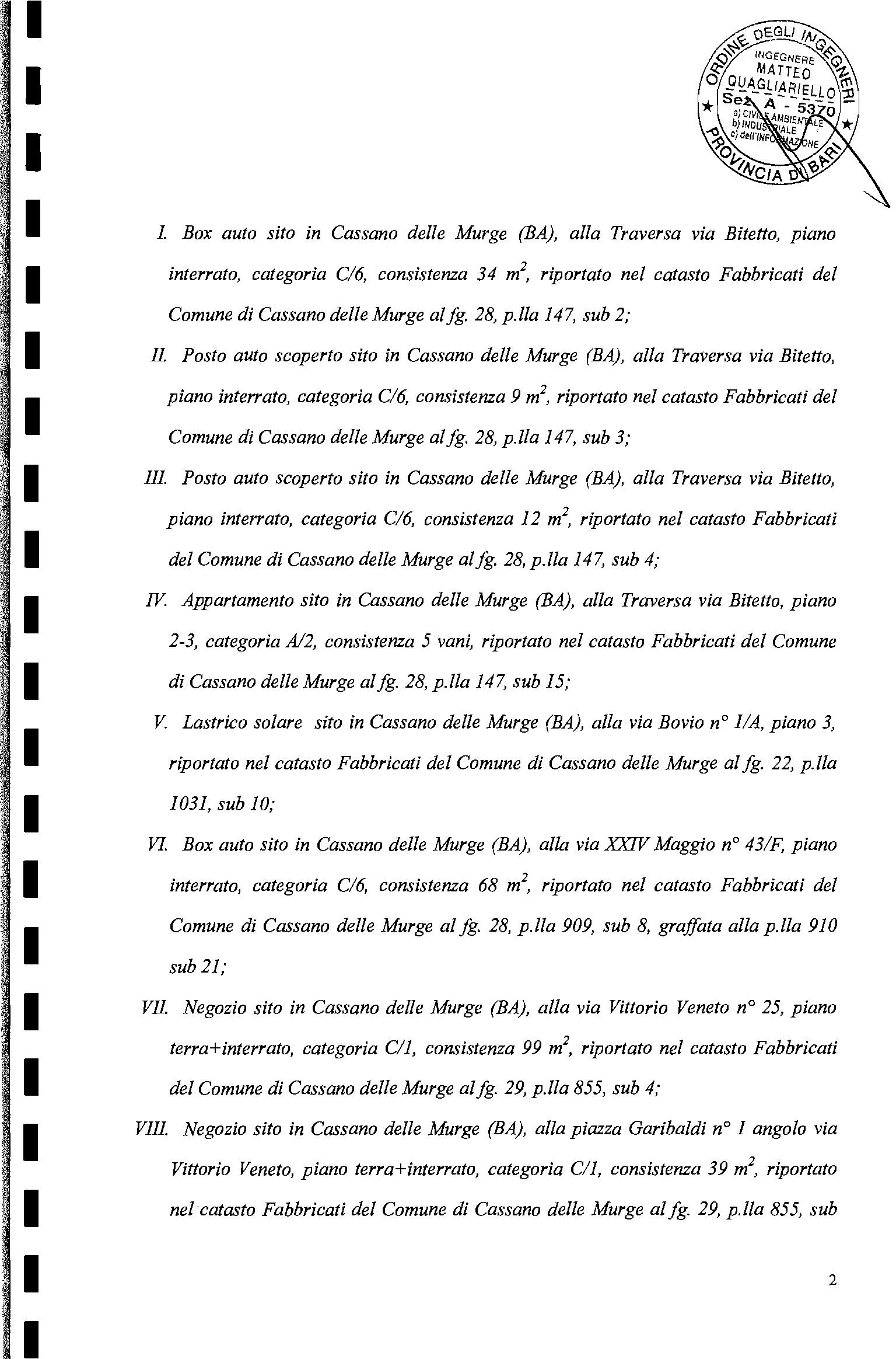 immobile attivita commerciale all'asta in Via XXIV Maggio, 43/F - 70020 Cassano delle Murge (BA) - 3