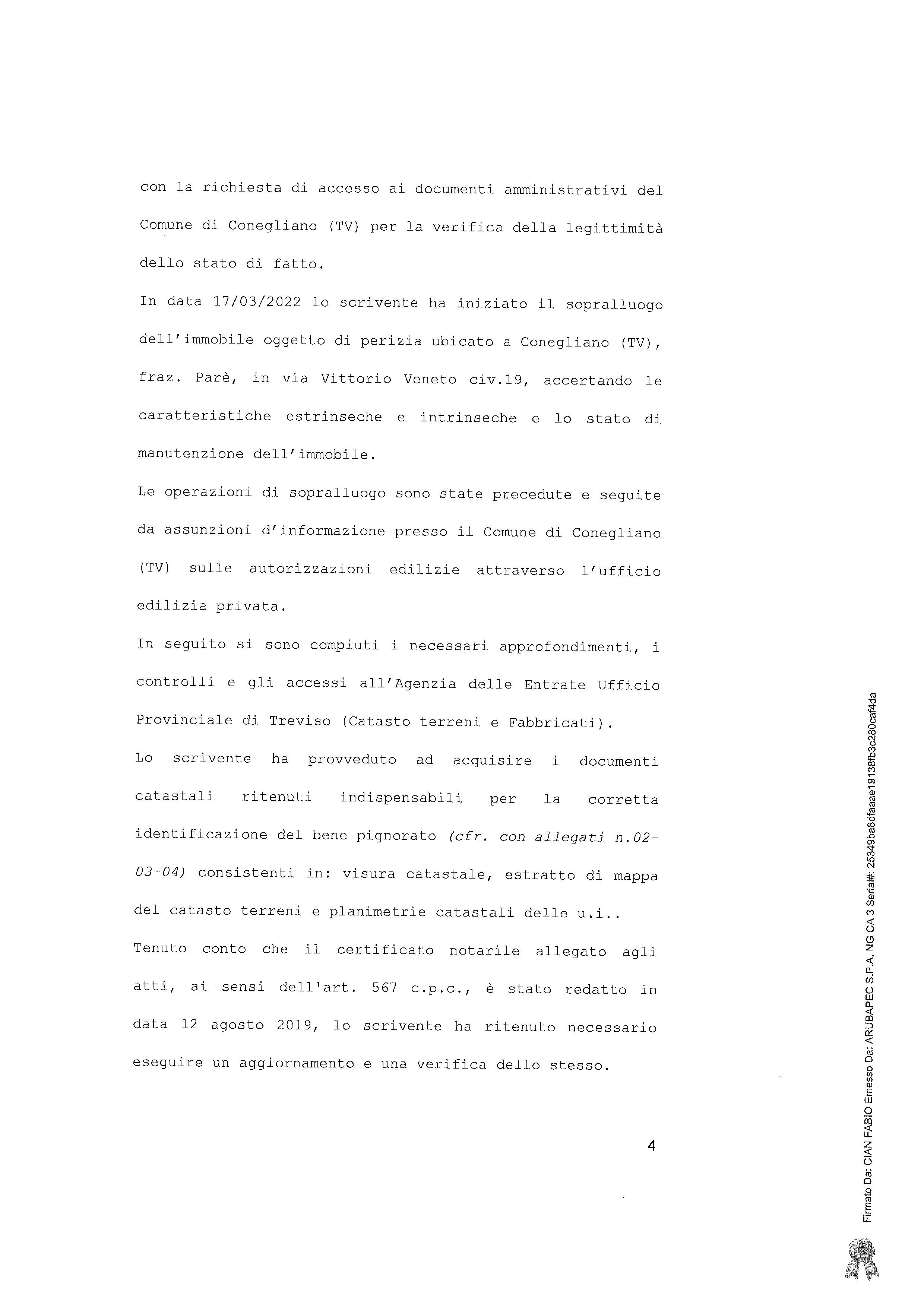 immobile appartamento all'asta in Frazione Parè, via Vittorio Veneto, 19 - 31015 Conegliano (TV) - 4