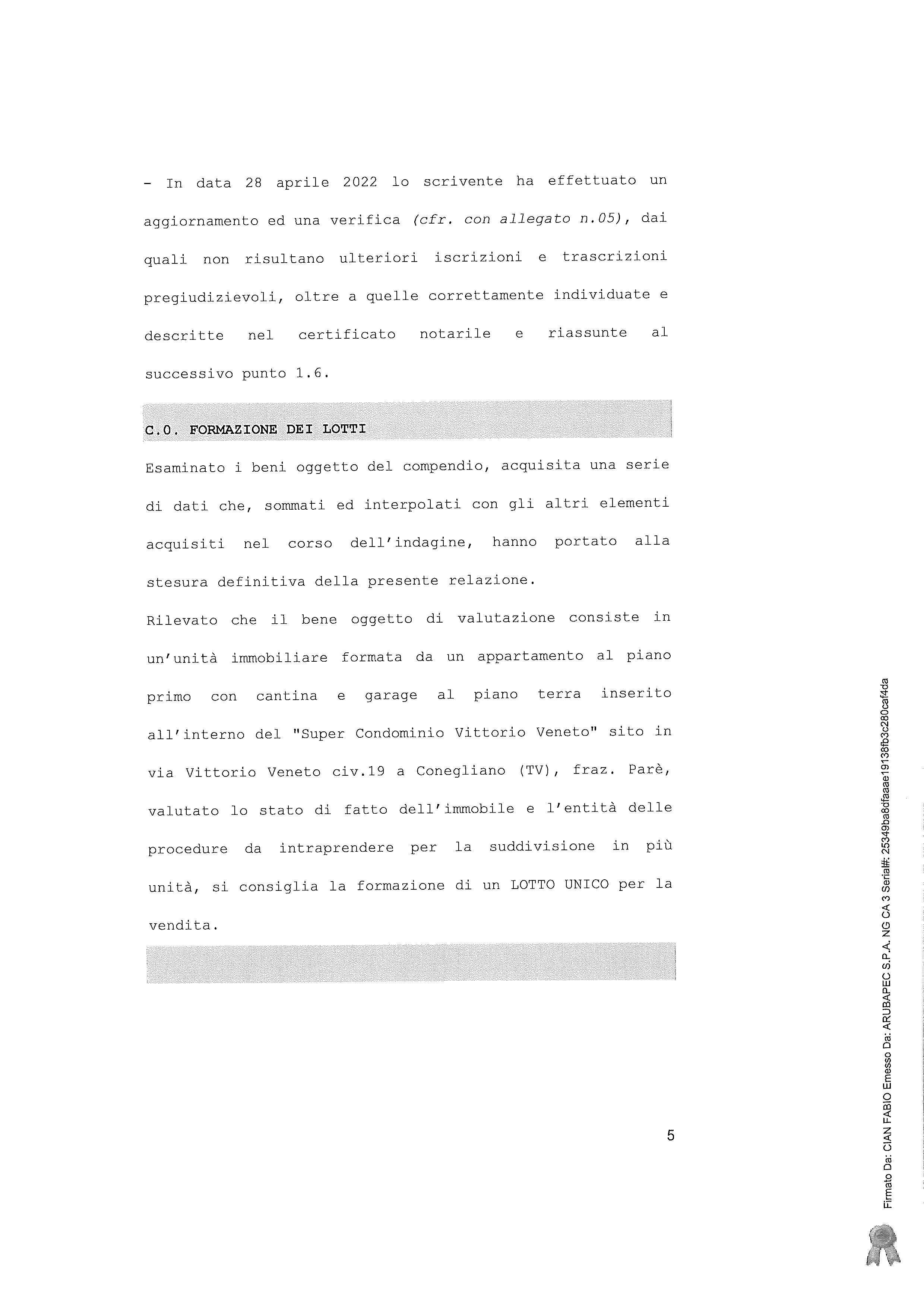 immobile appartamento all'asta in Frazione Parè, via Vittorio Veneto, 19 - 31015 Conegliano (TV) - 5