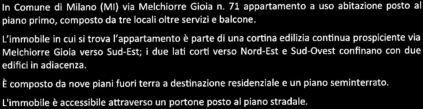 immobile appartamento all'asta in Via Melchiorre Gioia n 71 - 20124 Milano (MI) - 4
