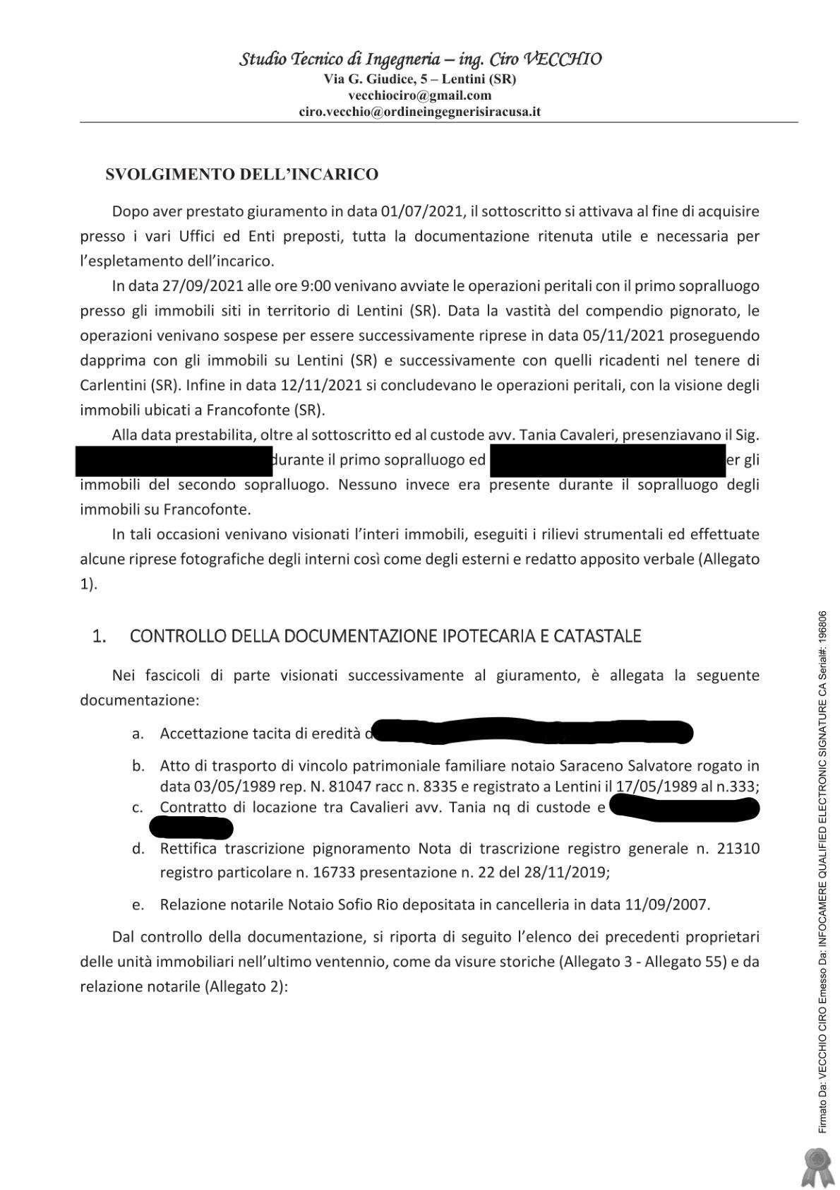 immobile appartamento all'asta in via caprera civ 5/9/11 Francofonte (SR) - 2