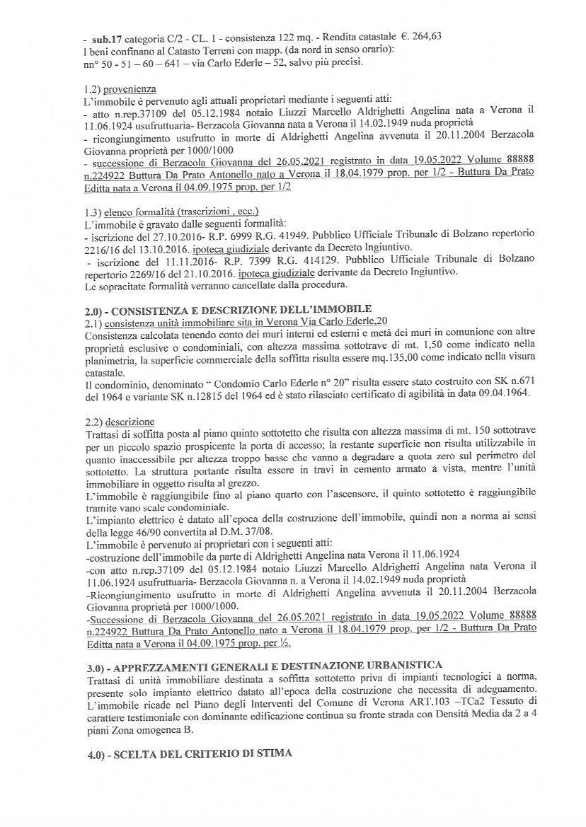 immobile appartamento all'asta in via Carlo Ederle 20 - 37126 Verona (VR) - 3