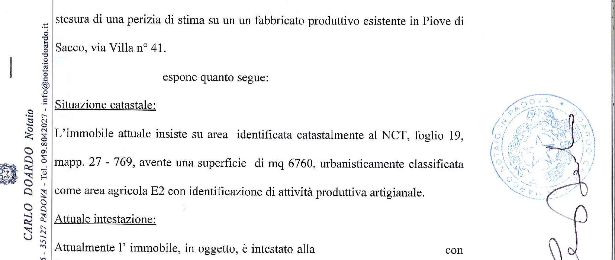 immobile capannone all'asta in Via Villa - 35028 Piove di Sacco (PD) - 2