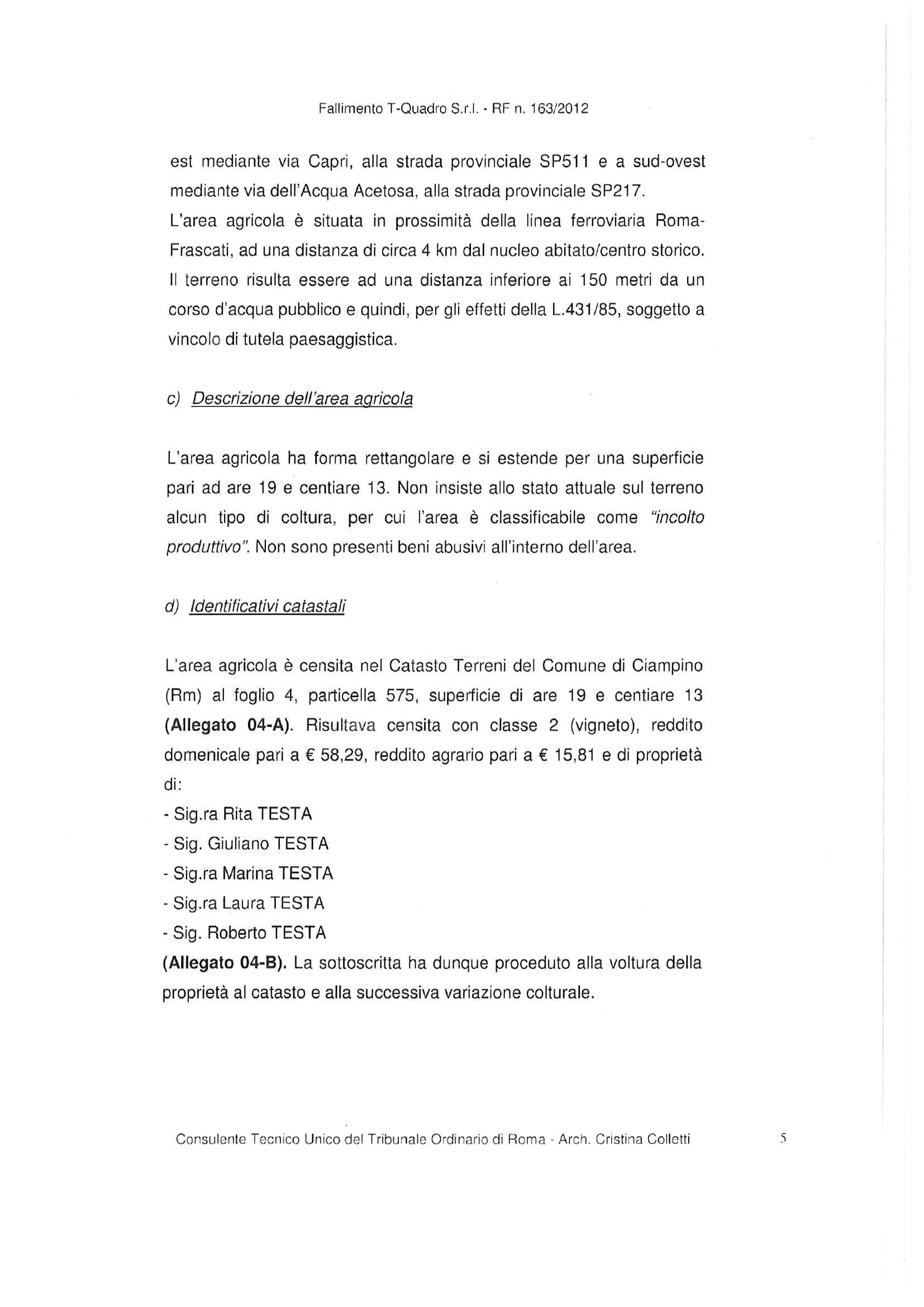 immobile terreno all'asta in Via Belcastro 54 - 00131 Roma (RM) - 5