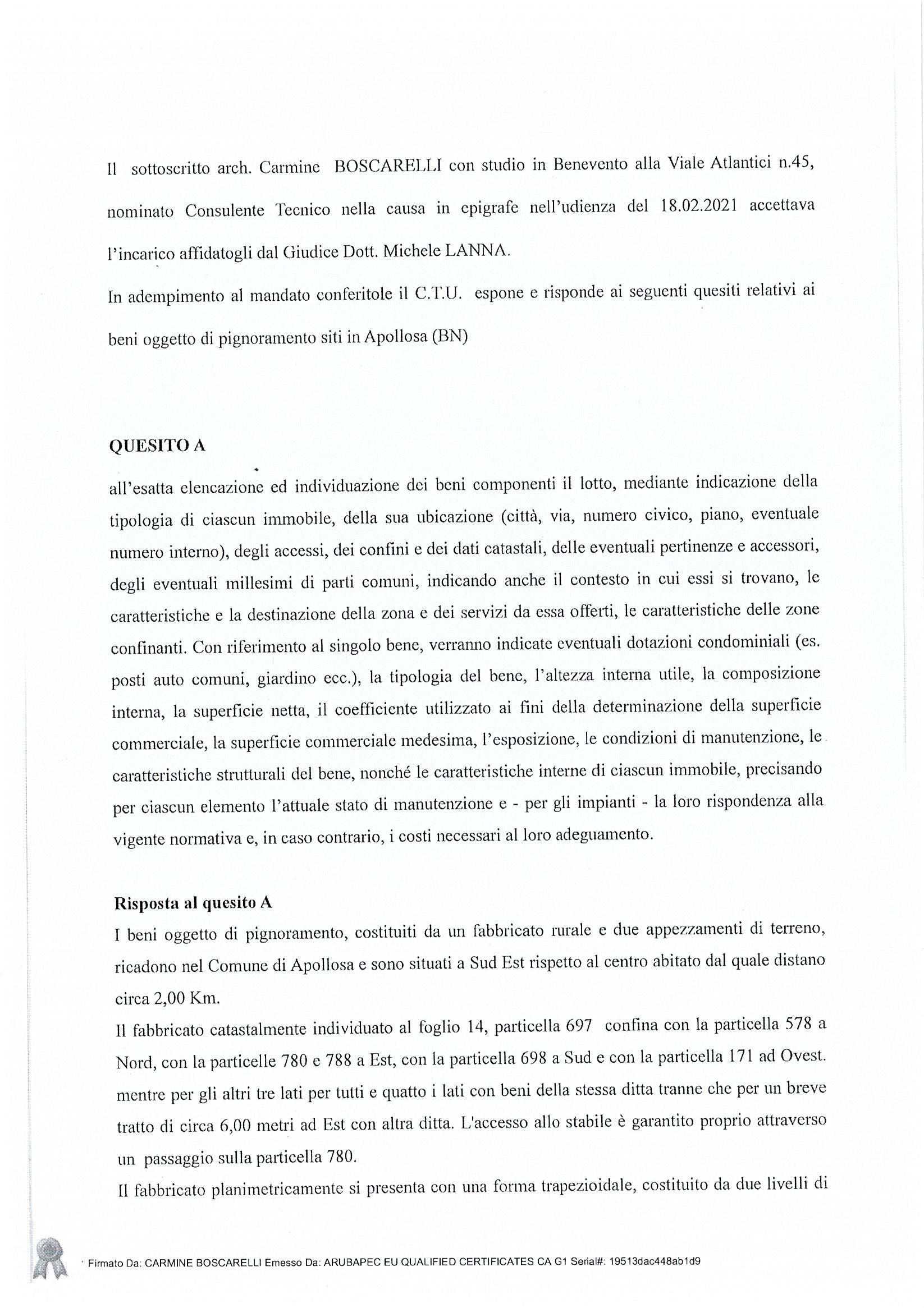 immobile appartamento all'asta in - 82030 Apollosa (BN) - 2