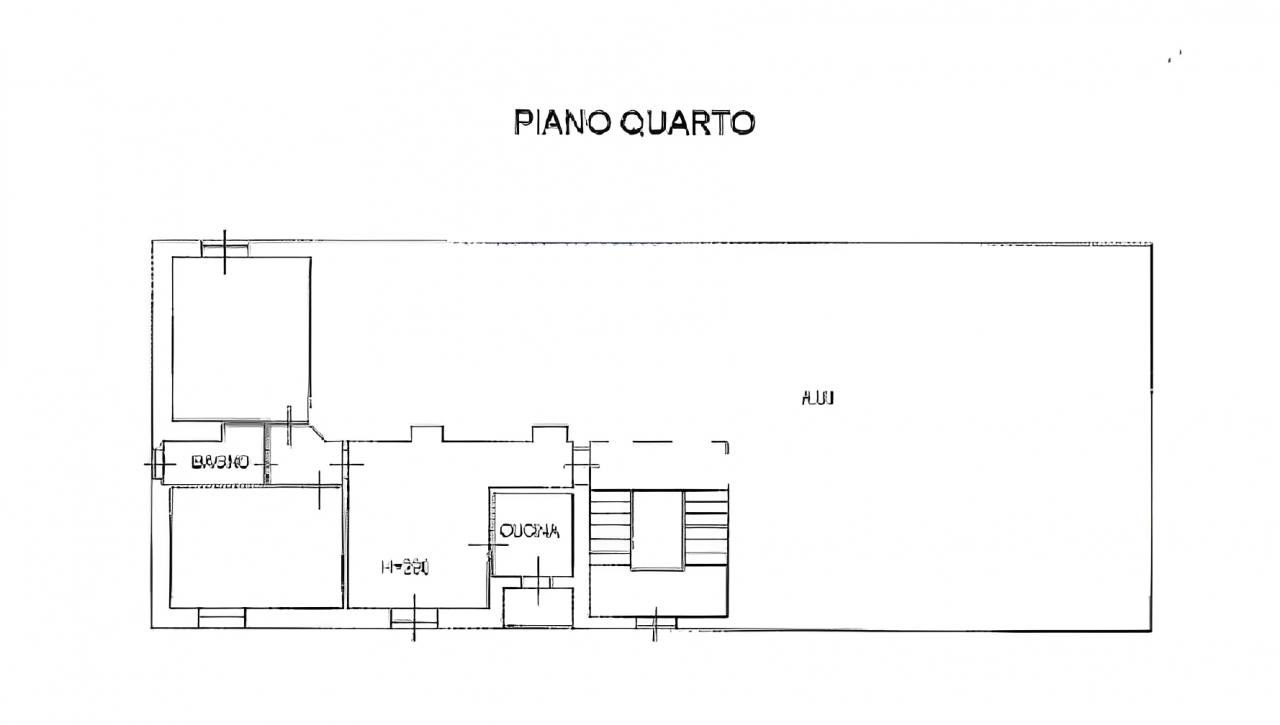 planimetria TRILOCALE IN ASTA, VIA G.PERLASCA, BRESCIA (BS) - 1