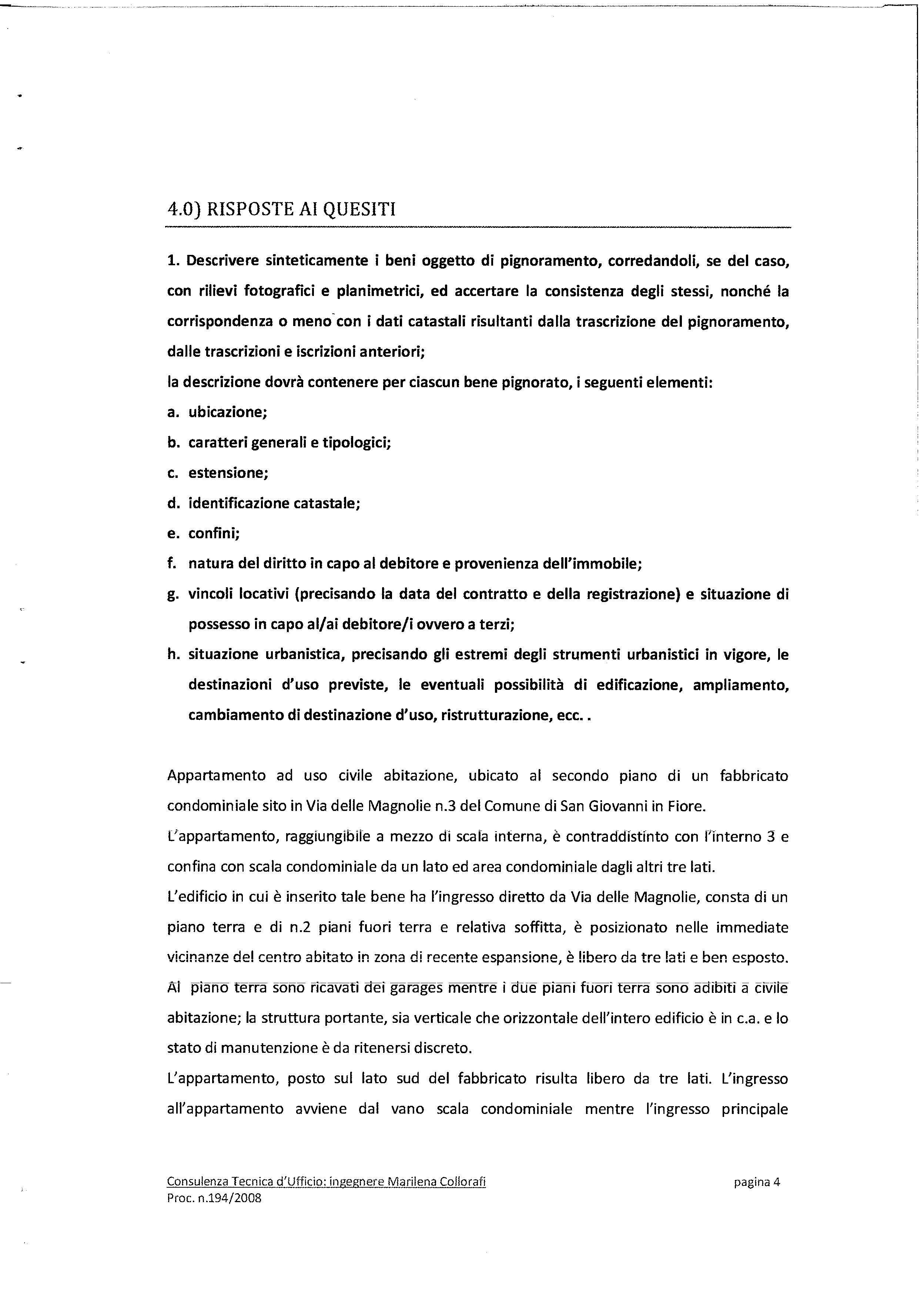 immobile appartamento all'asta in via delle Magnolie, 3 - 87055 San Giovanni in Fiore (CS) - 5