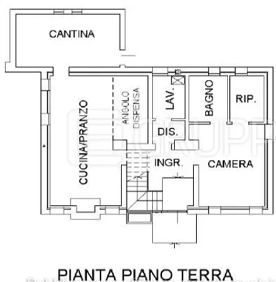 planimetria TRILOCALE IN VENDITA ALL'ASTA IN VIA COGNARO, S.MARIA DI SALA (VE) - 1